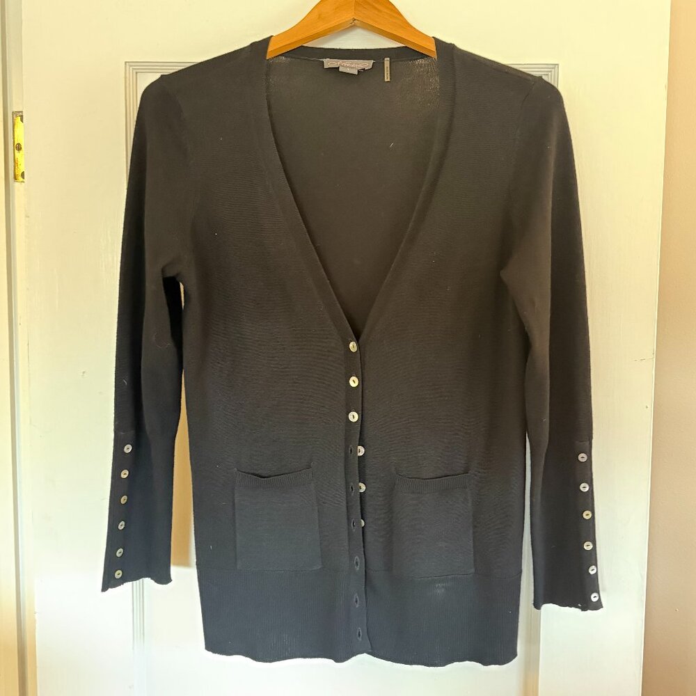 Black button down cardigan